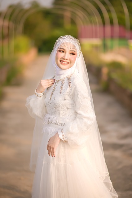 Muslim Bridal Lehenga with Hijab