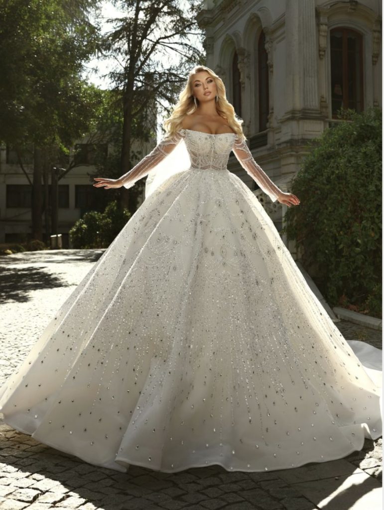 Affordable Wedding Gown With Train 