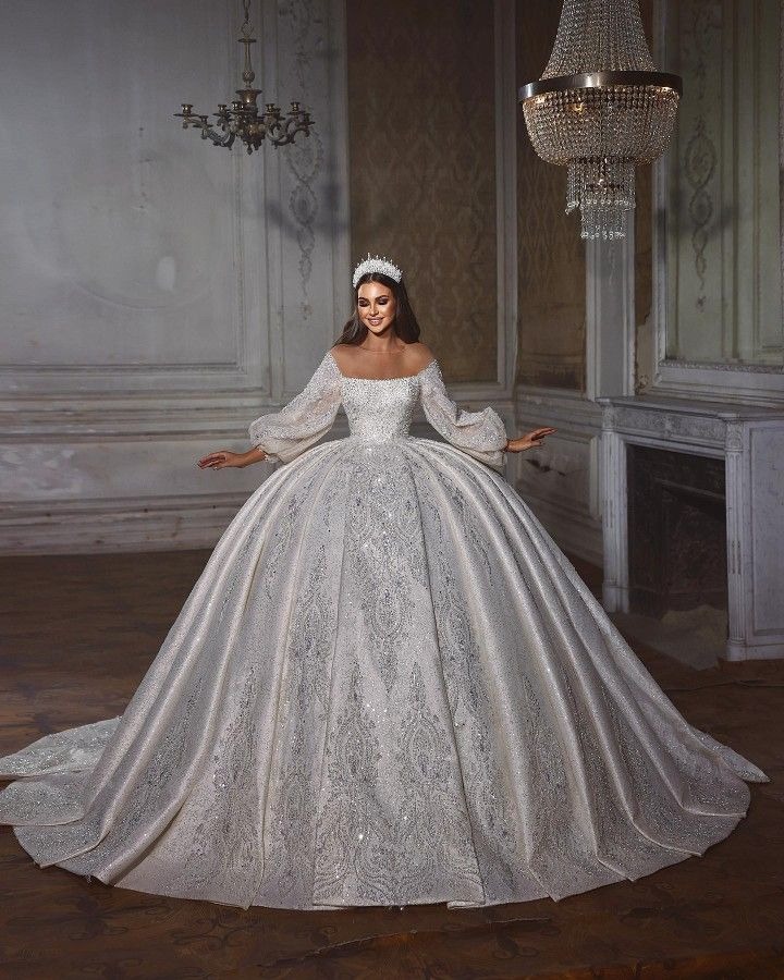 Robe de Mariée Princesse Manche Longue 2 Robe de Mariee Princesse