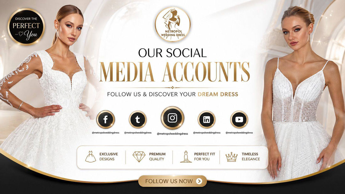 metropol wedding dress social media
