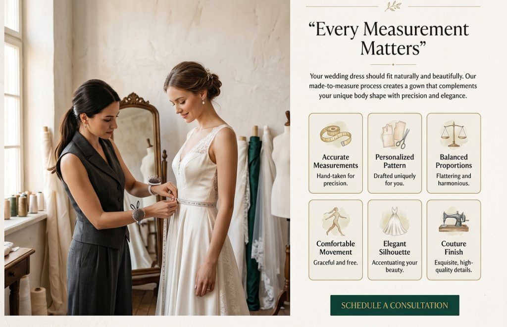 Wedding Dresses Tailored to Your Measurements