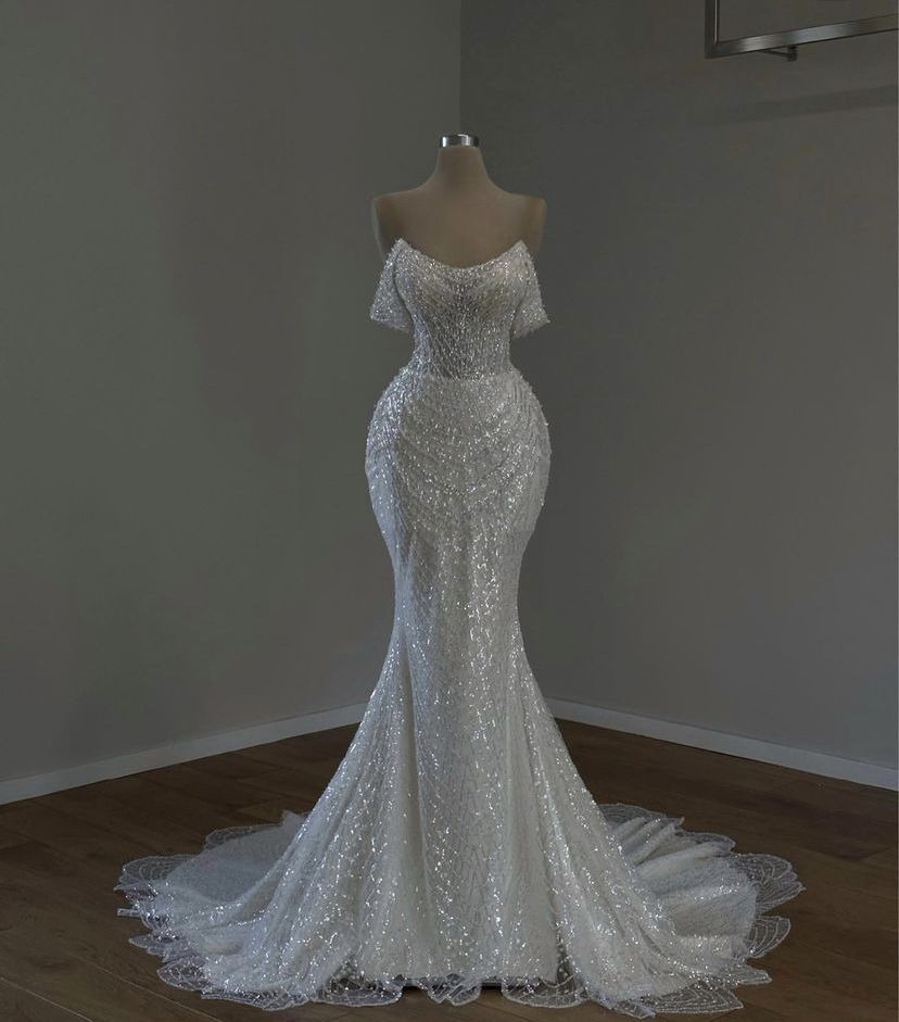 A Linie Prinzessin oder Fit and Flare Brautkleid
