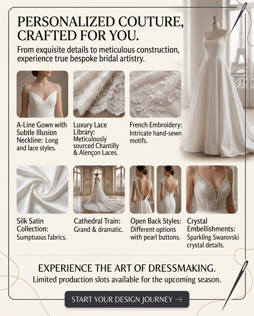 exclusive luxury bridal atelier in Dubai