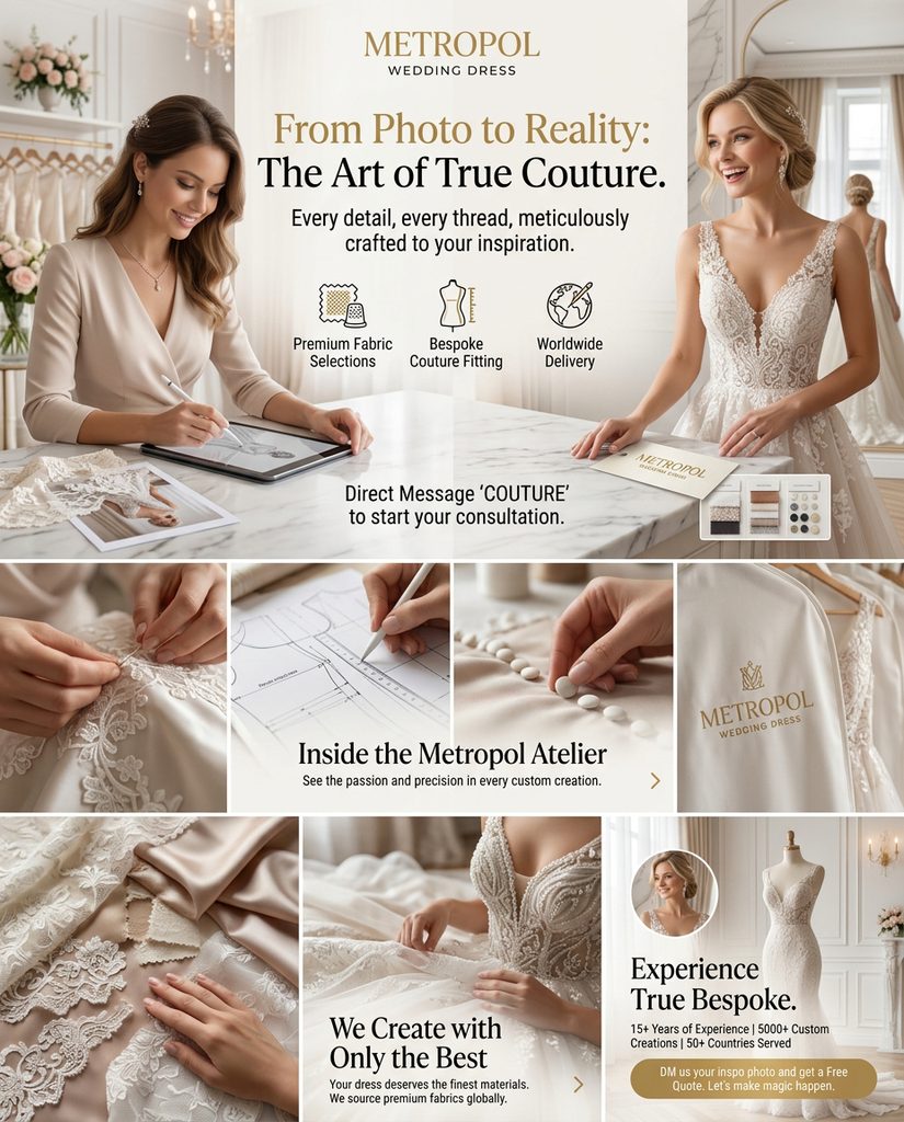 Private Couture Bridal Experience for Australian Brides 2 luxury couture wedding dresses for Australian brides
