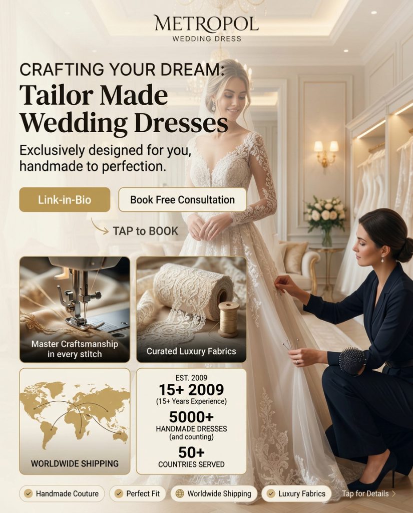 Made-to-Measure Wedding Dresses vs Custom Wedding Dresses Explained
