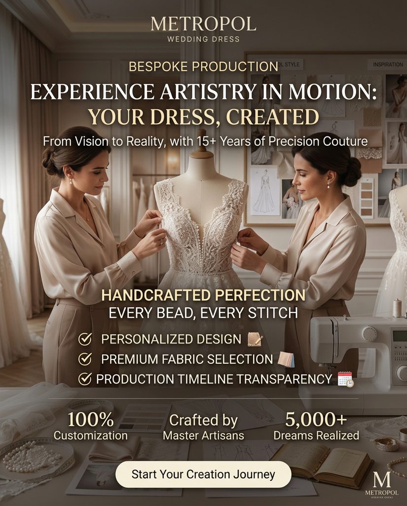 custom wedding dress manufacturing for US bridal brands