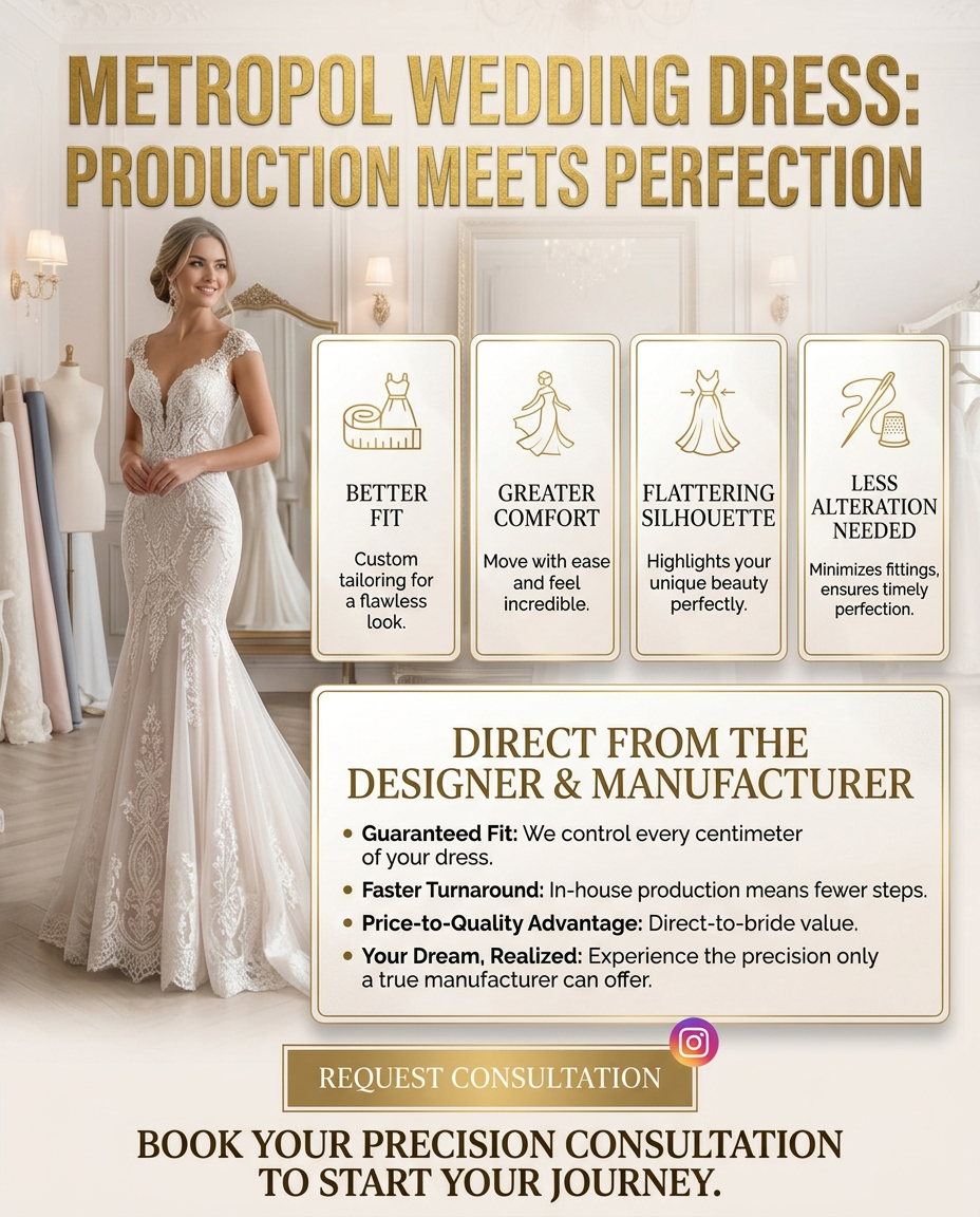 made-to-order bridal dress manufacturer in USA
