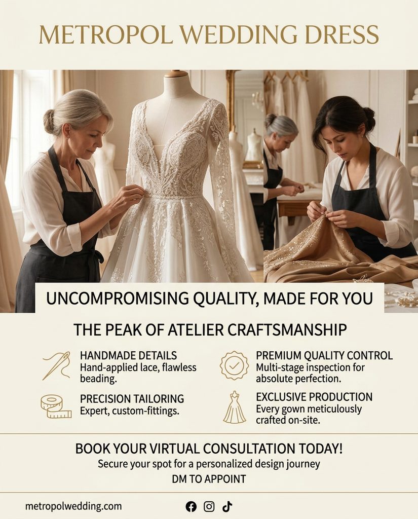 private label wedding dress manufacturer with low MOQ